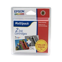 Cartuccia Epson T036 T037 Spiaggia NERO e COLORE