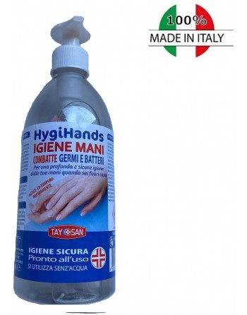 Soluzione liquida igienizzante 500ml Hygihands alcool  65%