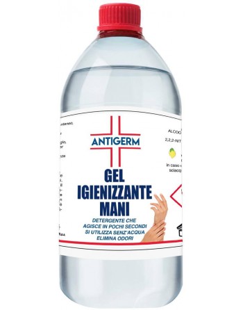 Antigerm 1 LITRO Gel igienizzante a base alcolica  65% 