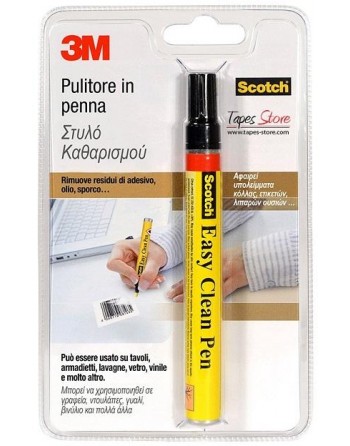 3M Easy Clean Pen Penna Pulitrice rimuove colle adesivi olio