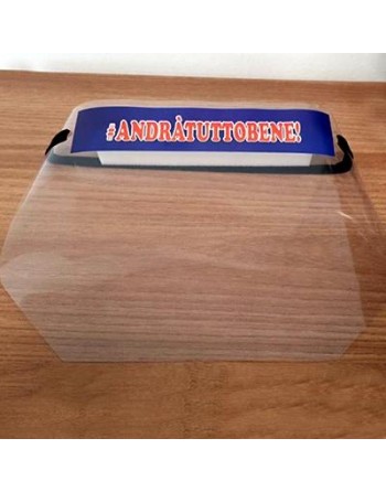 Visiera protettiva in PVC con elastico AndràTuttoBene