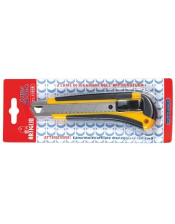 Cutter SX-70-2 impugnatura ABS e gomma - guida in acciaio