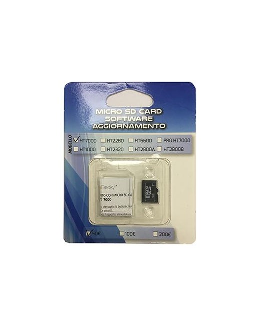 MICRO SD - AGGIORNAMENTO HT7000 ALLE NUOVE 100-200 EURO