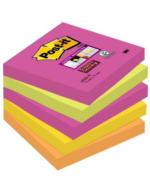 Foglietti Post-it® Super Sticky Cape Town 76x76 mm - 5 pz.