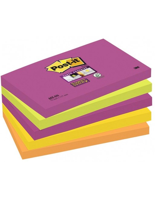 Foglietti Post-it® Super Sticky Cape Town 76x127 mm - 5 pz.