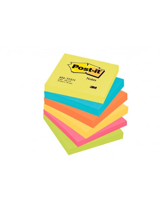 Foglietti Post-it® colori ENERGY- 6 blocchetti 76 mm x 76 mm