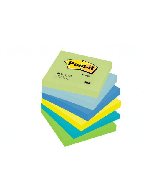 Foglietti Post-it® colori DREAM - 6 blocchetti 76 mm x 76 mm