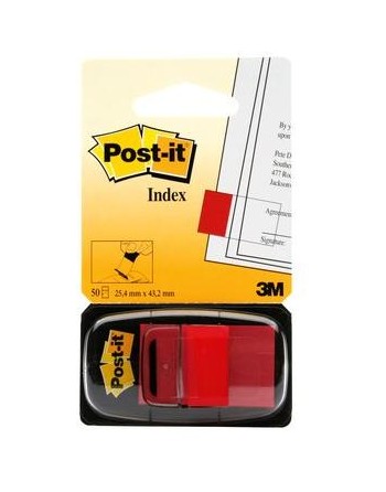 Post-it® Index Medium Rosso - dispenser da 50 segnapagina