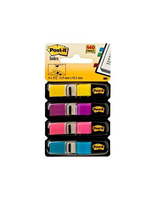 Post-it® Index Mini - Dispenser 4 colori vivaci assorti