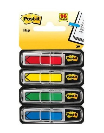 Post-it® Index Freccia - Dispenser 4 colori classici assorti