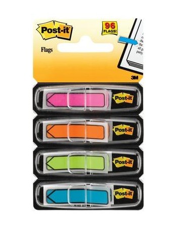 Post-it® Index Freccia - Dispenser 4 colori vivaci assorti