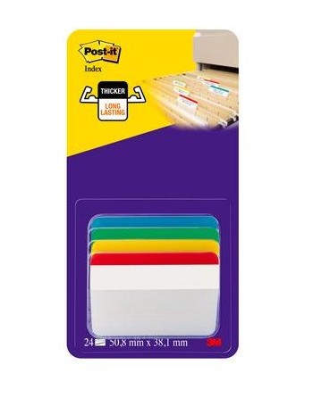  Post-it® Index Strong PER ARCHIVIO 4 colori classici assort
