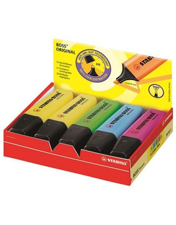 STABILO BOSS Original 4 colori assortiti Scatola 10pz