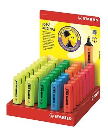 STABILO BOSS Original - Espositore colori assoriti  40pz