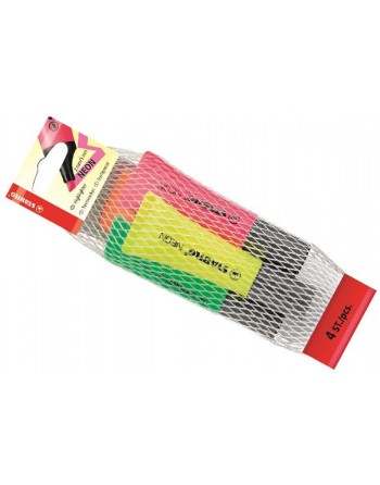 STABILO NEON in busta a retina colori assortiti 4pz