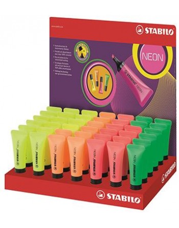 STABILO NEON Espositore colori assortiti 42pz