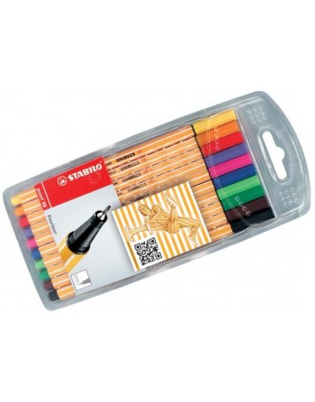 STABILO point 88 - fineliner 0,4 mm ASTUCCIO COLORI ASS 10pz