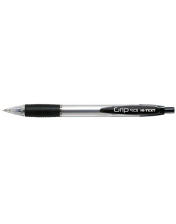 HI-TEXT 901 GRIP penna scatto punta 1 mm Colore NERO 12 pz
