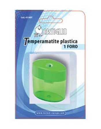 Temperamatite ARTIGLIO 1 foro in plastica con serbatoio