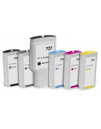 Black Matt Compa Hp Designjet  T1500,T2500,T920-130Ml 727
