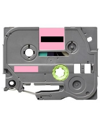 Label color Black-Pastel Pink 12mmX5m for Brother P-Touch