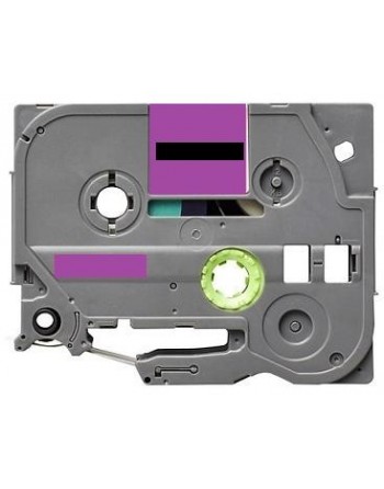 Label color Black-Pastel Purple 12mmX5m for Brother P-Touch
