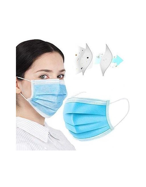 Mascherina chirurigica monouso Kingfa in TNT 3 strati 50PZ