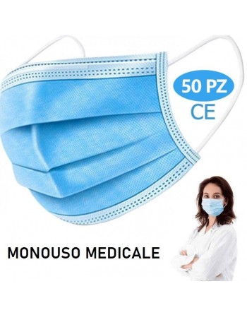 Per Adulti mascherina Chirurgica Medicale monouso 3 strati