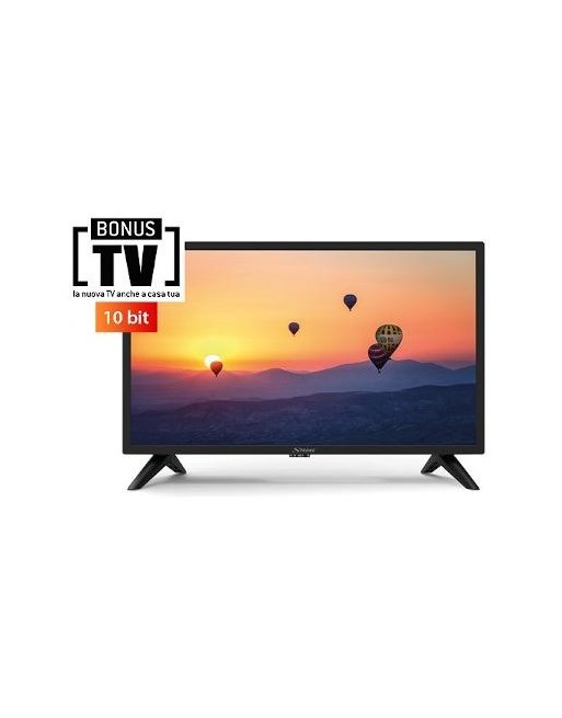 24'' LED TV a 12 Volts - 720p HD con DVB-T2 10 bit, EPG, USB