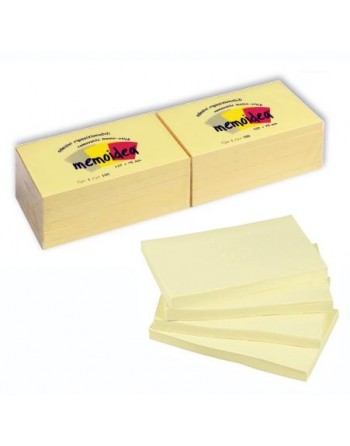 Foglietti MEMOIDEA 127x75 mm giallo pastello - 12 blocchetti