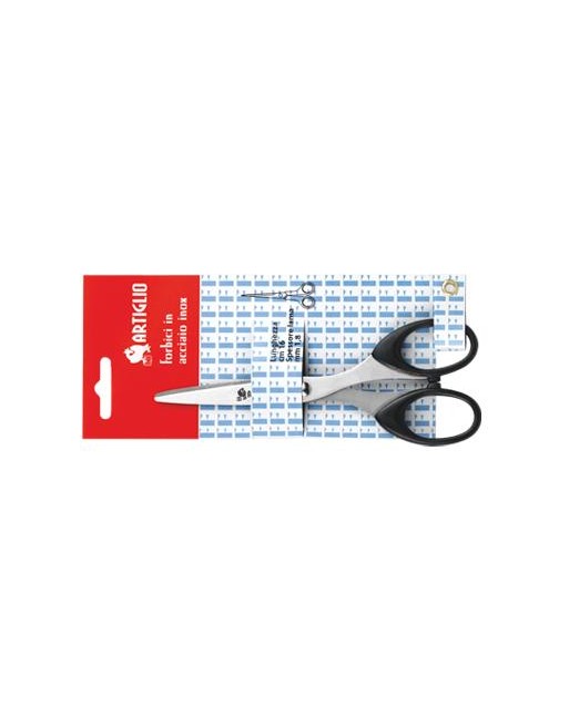 Forbice in acciaio 16cm manico in ABS nero - ambidestri