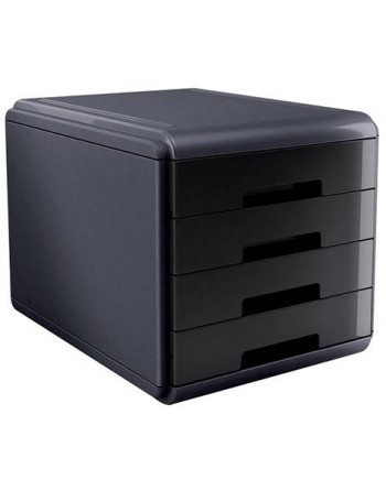CASSETTIERA Mydesk 4 cassetti - Infrangibile - Colore NERO