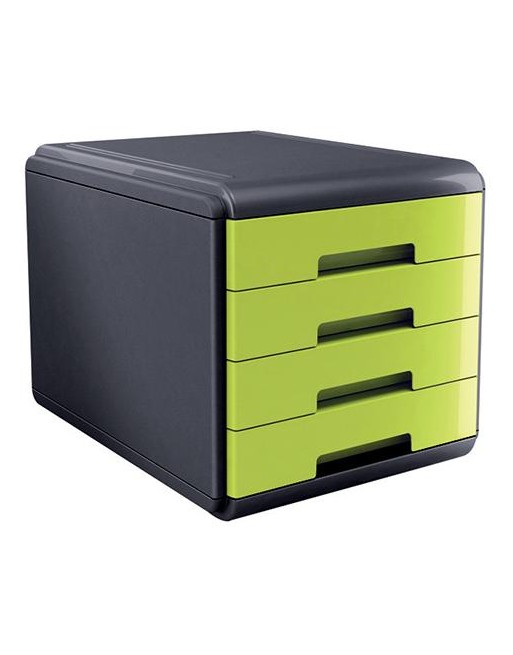 CASSETTIERA Mydesk 4 cassetti - Infrangibile - Colore VERDE