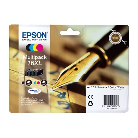Cartuccia Epson C13T16364010 (Conf. da 4 pz.) NERO+CIANO+MAGENTA+GIALLO – Originale